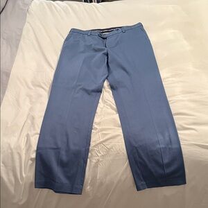 Roundtree & Yorke Men's Slate Blue Dress Pants